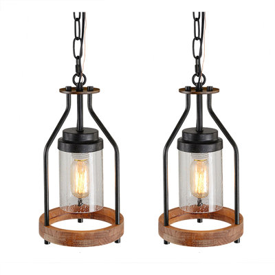 1 - Light Matte Black Unique/Statement Pendant