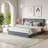 Hydraulic Lift Up Storage Upholstered Platform Bed-176913857