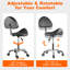 Adjustable Height Saddle Stool Chair with Wheels