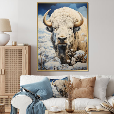 Buffalo Majestic Bison Pastoral I - reproduction sur toile