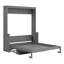 Grand lit escamotable en bois de pin massif avec tablette pliable-956470756