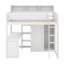 Lit mezzanine simple avec tablettes et garde-robe-1791429200