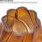 Solara Swirl 9" Ribbed Clear Amber Glass Vase-977890663
