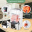 Presse-agrumes automatique commercial en acier inoxydable, extracteur de jus d'orange à haute vitesse 110V avec seaux à double pelage