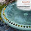 Alpine Corporation - Grande baignoire pour oiseaux avec volutes de 28 po - Pour la cour, le jardin, le patio ou la terrasse, vert - Fabrication en polypropylène durable-122430088