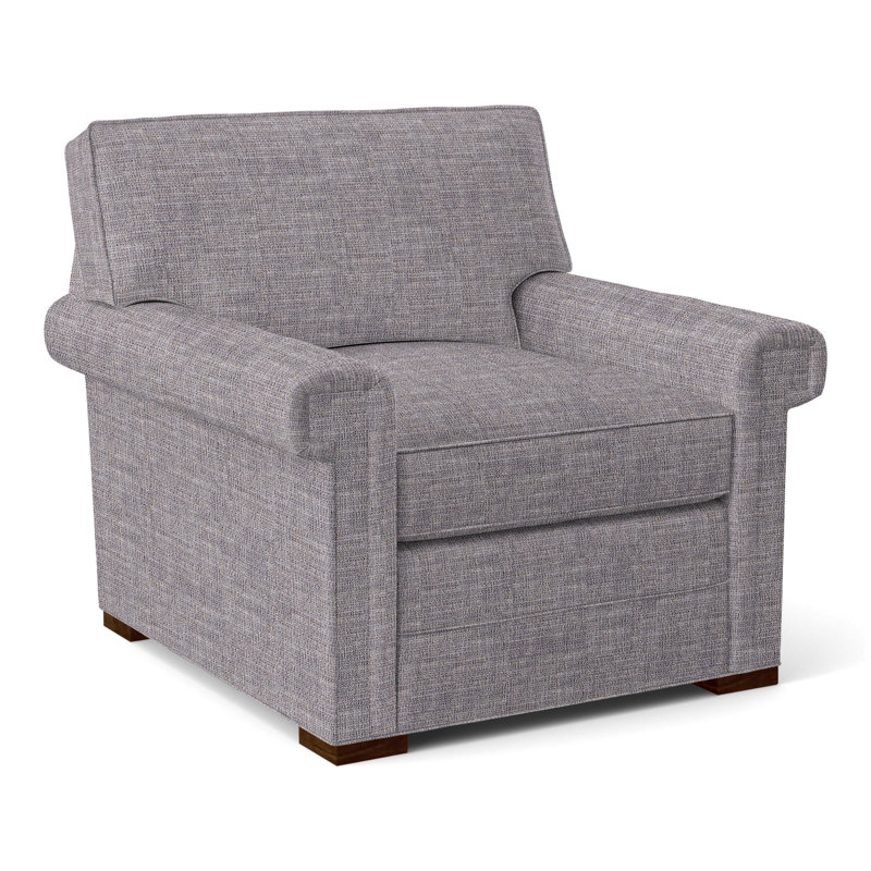 Davidson Armchair, No, Nomad Slate Crypton® Chenille, Casa Blanca