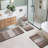 4 Piece Soft Absorbent Microfiber Bath Rug Set with Non-Slip Backing-1750182404
