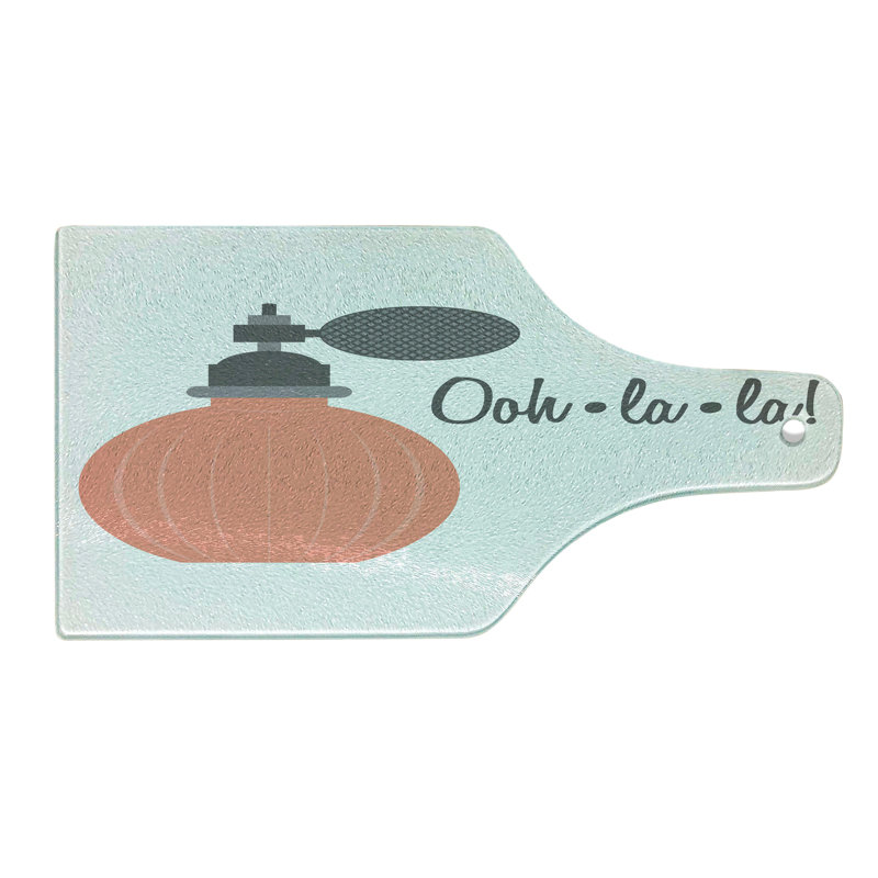 Planche à découper en verre trempé Amboonne Ooh La La
