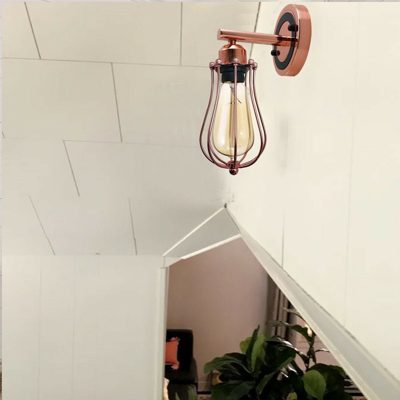 Neelyville Armed Sconce, Rose Gold, Rose Gold