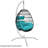 Jensen Resin Wicker Egg Hanging Chair with Cushions