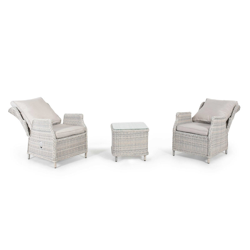 Canica Reclining 2 Seat Rattan Bistro Set