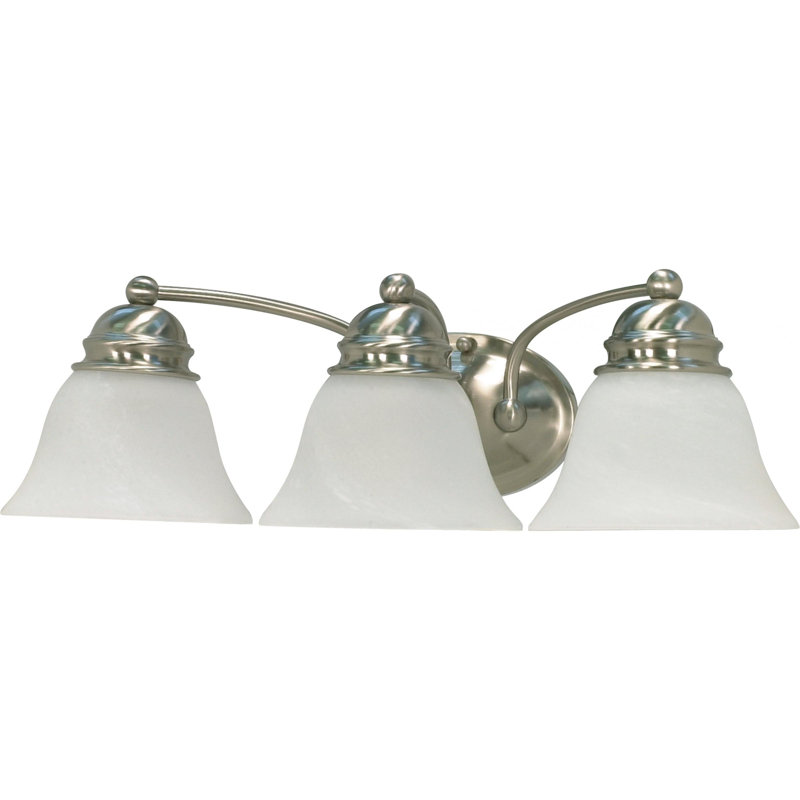 Charmaine 3 - Light Dimmable Vanity Light, 100 Watt, Brushed Nickel