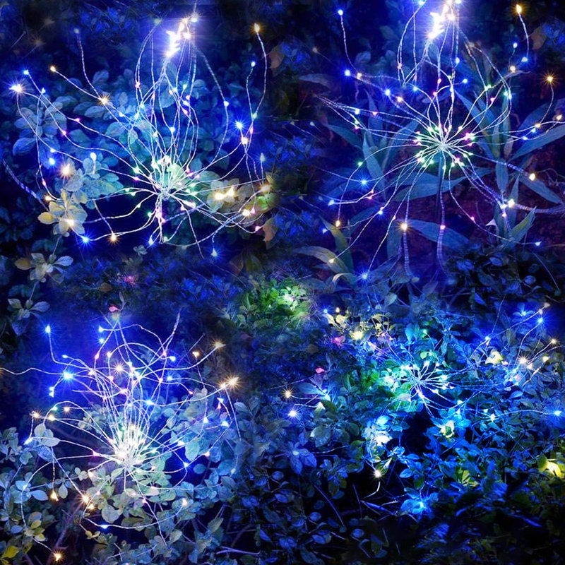 Feu d'artifice solaire 150 lumières DEL, Multicolore