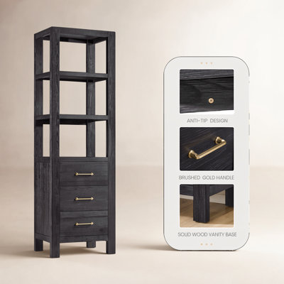 Moana Solid Wood Linen Cabinet