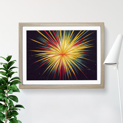 An Enchanting Firework - Framed Print