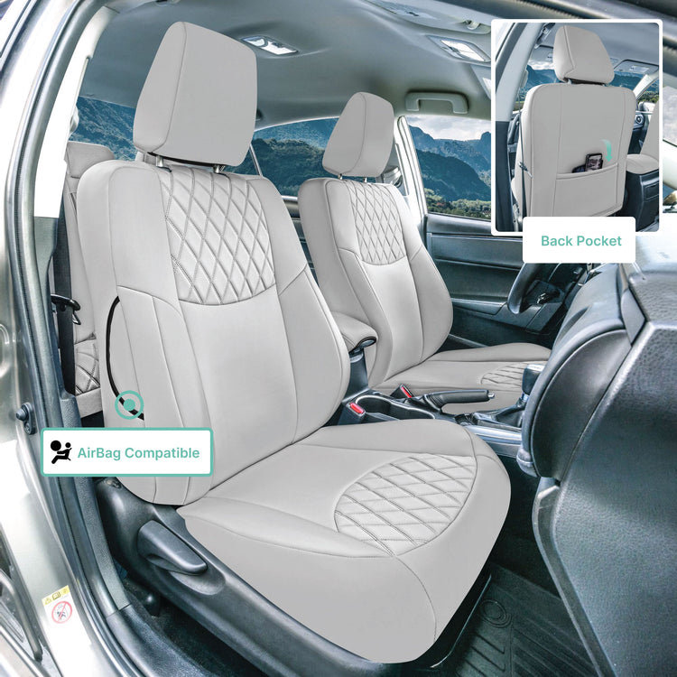 Housses de siège d'auto en néoprène Latitude Run® Ultraflex, Gris