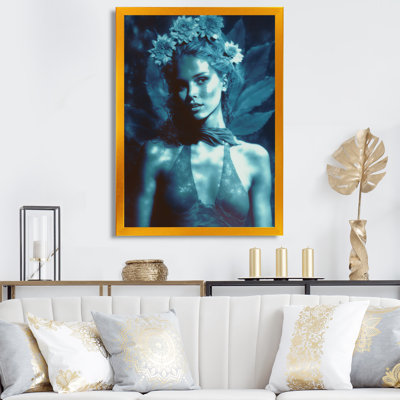 «Ellexis Vintage Model In Retro Blue III», reproduction sur toile