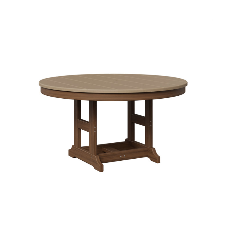 Table ronde 38 po pour enfants Berlin Gardens, Acajou antique, Bois vieilli