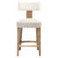 Upholstered 27.7'' Counter Stools With Curved Back And Solid Wood Frame-681657798
