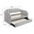 Dove Grey Tufted Back Twin Daybed With Trundle-290696539