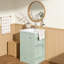 Meuble-lavabo de 20 pouces avec lavabo en céramique, pour espaces compacts-1471508110