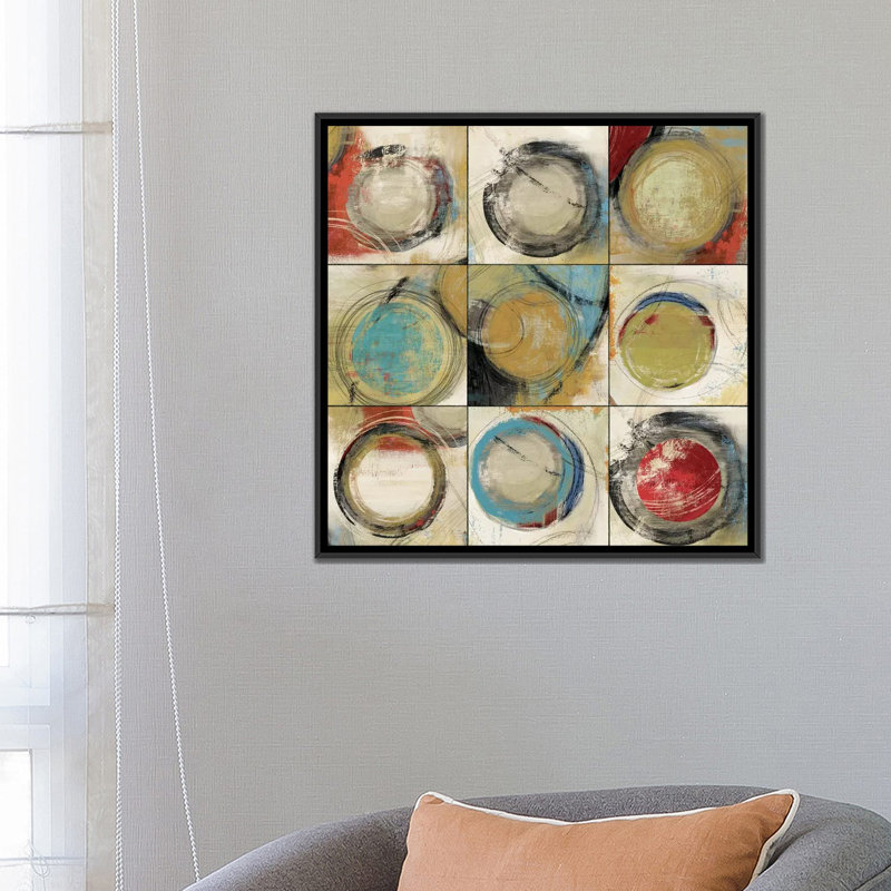 « let », reproduction d’impression sur toile, H 18 po x l 18 po x P 1,5 po, Pas de tapis, Toile encadrée noire