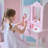 Teamson Kids Hearts Gisele Wood Vanity With Tri-Fold Mirror & Drawer-127658853