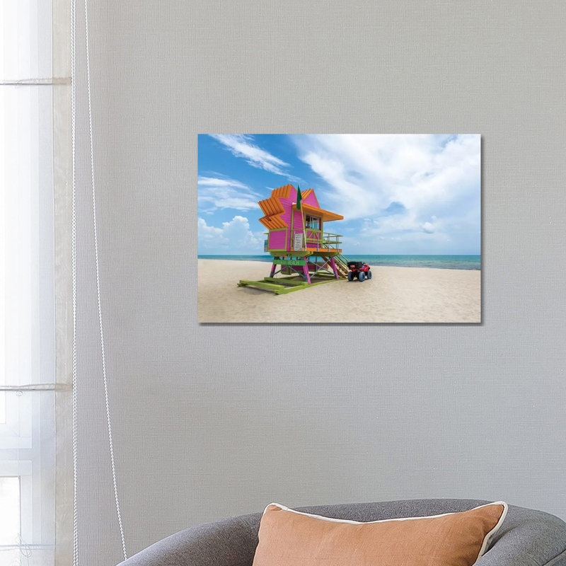 Miami Beach Summer Feeling 1 Piece Wrapped Canvas Wall Art, 66.04 cm H x 45.72 cm W x 3.175 cm D