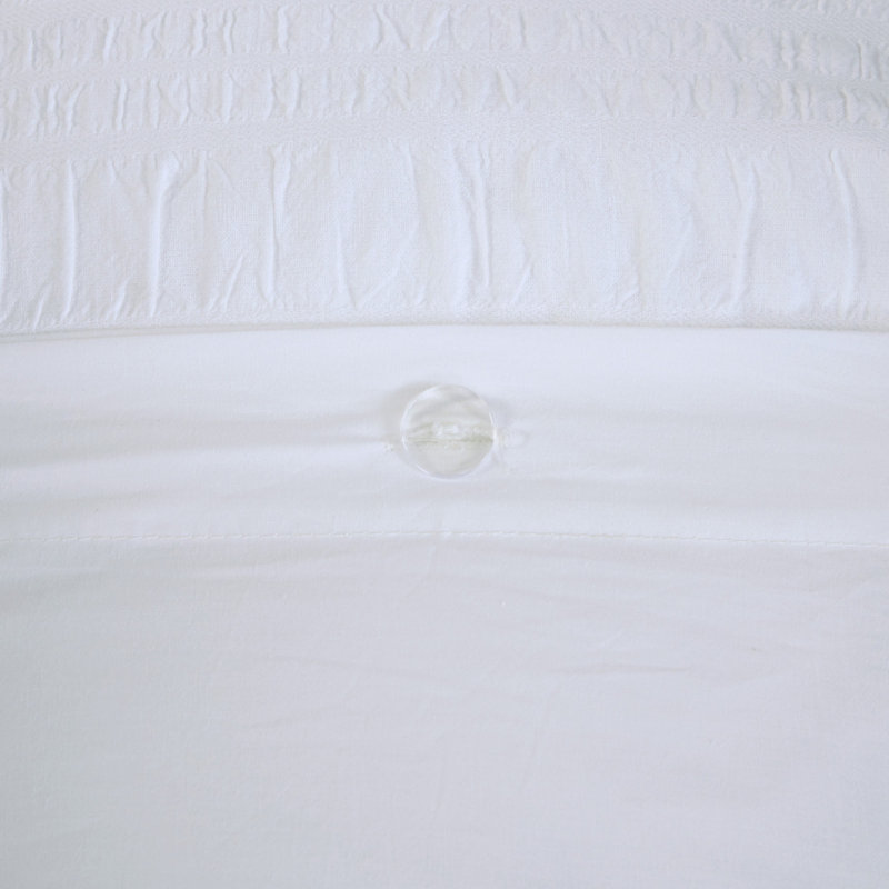 Ensemble de housse de couette en coton Premium Seersucker - double / grand