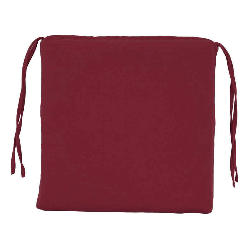 Outdoor 3'' Seat Cushion, Burgundy