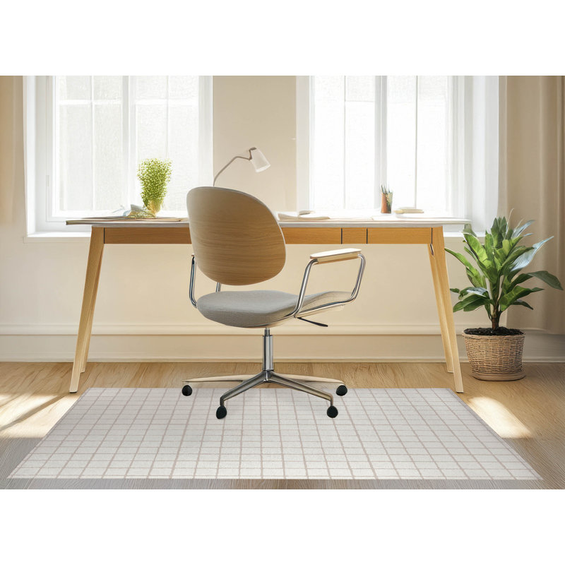 Tapis de bureau léger Rebar, L 6 pi x L 4 pi, Taupe