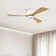 52" Ceiling Fan With Lights Remote Control, DC Motor Ceiling Fans 6 Speed Levels For Patio Living Room