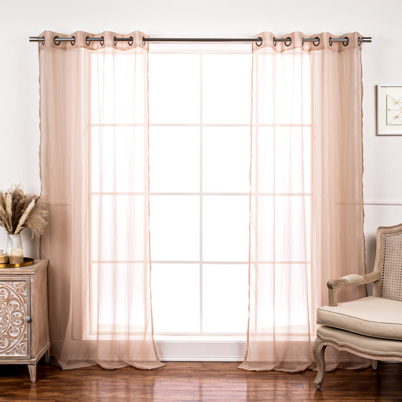 Rideau transparent Maaike, L 52 po x L 84 po, Sésame