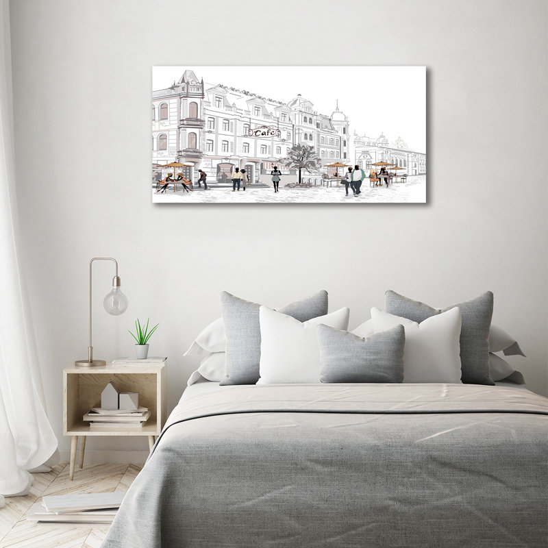 Old Town - Wrapped Canvas Print, 70cm H x 140cm W, Canvas