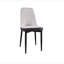 Ensemble de table de salle à manger de 63 po en bois aggloméré de style crème moderne et en polyuréthane 63 po. Assemblez l'ensemble de chaises de bureau et de pieds en métal noir, convenant à la maison et à la cuisine.-2065225358