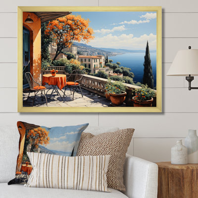 Marlye French Mediterranean Bliss In Provence III - France Framed Wall Art
