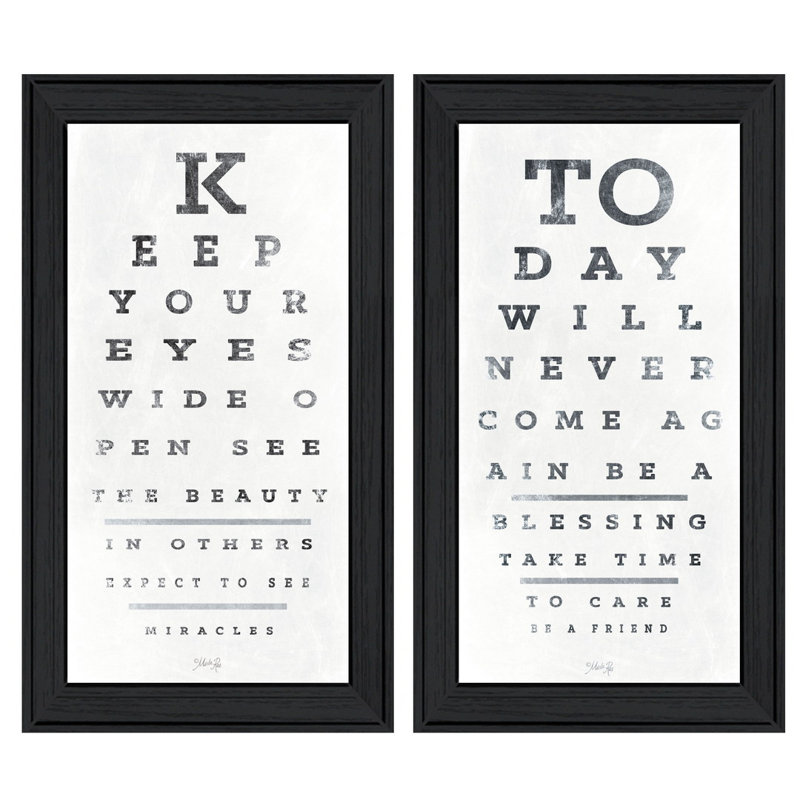 "Eye Charts" 2-Piece Vignette by Marla Rae