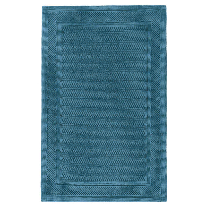 Bee Waffle Bath Rug, 28" W x 55" L, Fog