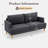 70" Upholstered Square Arm Loveseat Sofa Modern Sofa Couch with USB-377999992-337073816