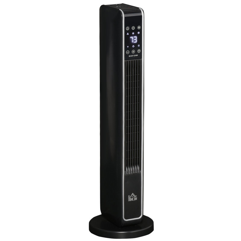 2-In-1 Portable Electric Tower Heater, Oscillating Space Heater for Indoor Use with Remote Control, 8H Timer, Three Heating Modes