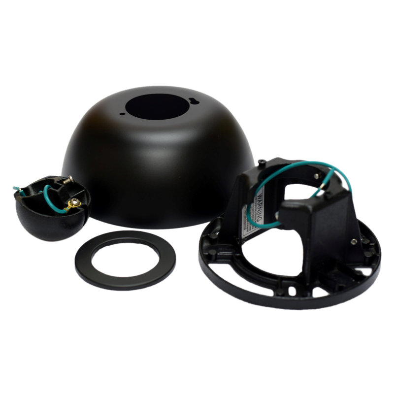 Ceiling Fan Sloped Ceiling Kit - 1 inch - Black, Black