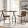 Brely Upholstered Counter Stool with Metal Frame