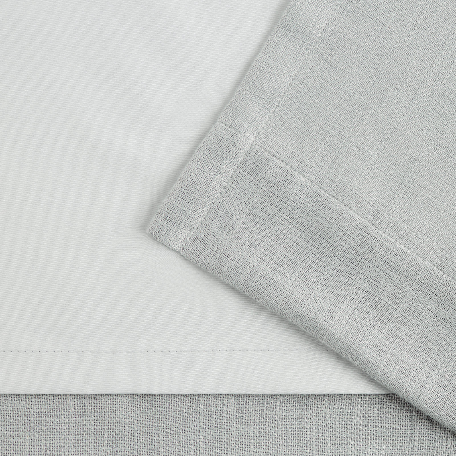 Lauren Ralph Lauren Linen Herringbone Blackout Panel, 52" W x 84" L, Gray