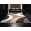 Tapis moelleux moelleux à motif arc-en-ciel art déco gris Ealey-742593634
