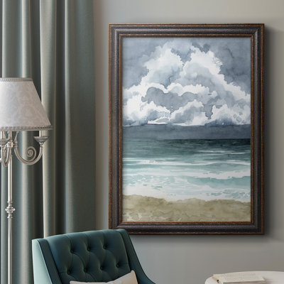 South Beach Storm II Premium Framed Canvas- Ready To Hang -  Dovecove, BA41B7CBEDAF432B86984BE8836AF189
