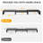 Dual Monitor Stand Riser Office Desktop Organizer Stand For 2 Monitors, Adjustable Length And Angle 3 Shelf, Extra Long Multifunctional Stand Up To 48.2"