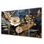 Ensemble de décorations murales Ferns Copper Elegance I - Floral