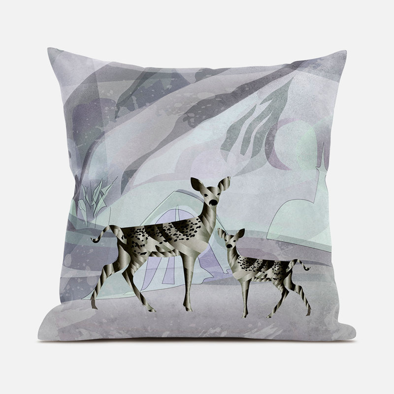 Coussin 26 po x 26 po, Noir / mauve