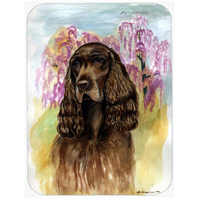 Caroline's Treasures Field Spaniel Glass Cutting Board