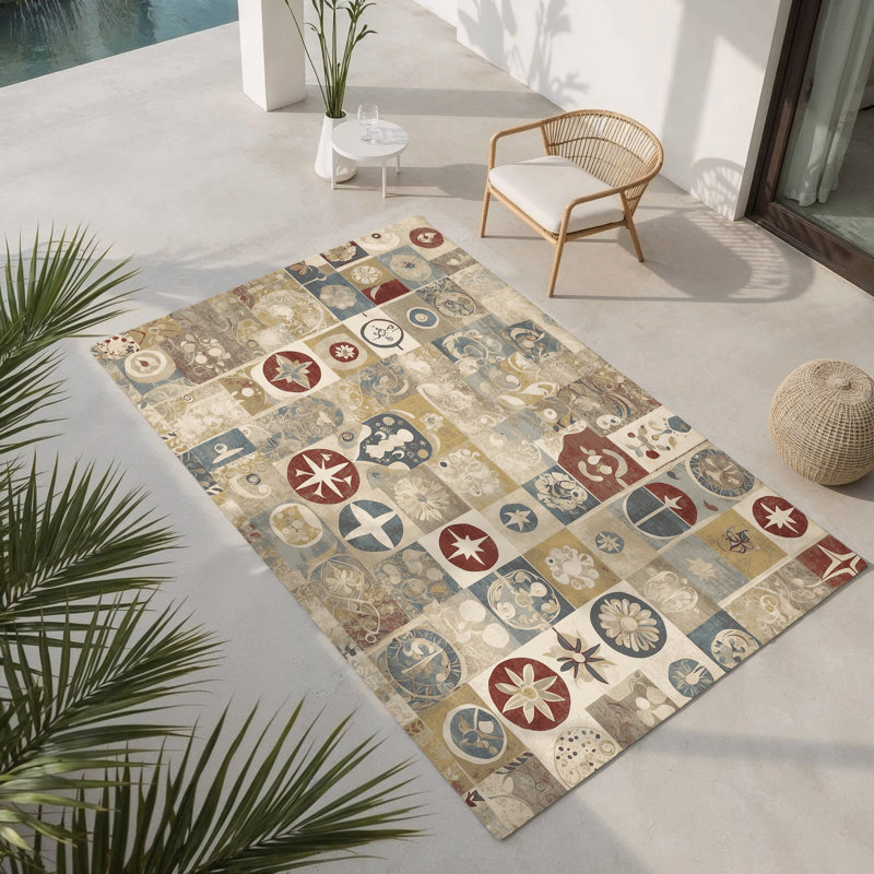 Sleek Glow Indoor And Outdoor Area Rug, Rectangle 8' x 10'